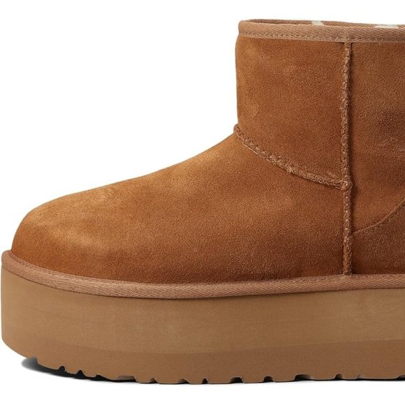UGG $170 Classic Mini Platform Chestnut Sz 11 NIB! - Picture 5 of 6